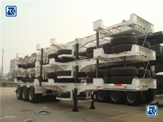 Remorque à châssis de conteneur de marque Patec 40FT 3 essieux remorque squelette 40 tonnes 50 tonnes semi-remorque de conteneur squelette pour le transport de conteneurs